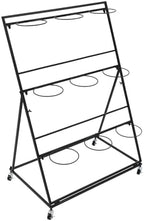 Flower Display Stand With Wheels, 3 Layers Plant Cart with 9PCS Buckets, Heavy Duty Moving Flower Rack for, alternate view 5