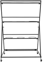 Flower Display Stand With Wheels, 3 Layers Plant Cart with 9PCS Buckets, Heavy Duty Moving Flower Rack for, alternate view 7