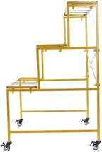 Flower Display Stand With Wheels, 3 Layers Plant Cart with 9PCS Buckets, Heavy Duty Moving Flower Rack for, alternate view 7