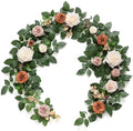 Flower Garland, 5FT Eucalyptus & Rose Orange