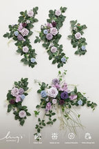 Flower Garland, 6FT Eucalyptus & Rose, Purple in Prpl-sage Purple, alternate view 5