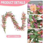 Flower Garland, 6Ft Spring/Summer Floral Garland, alternate view 3