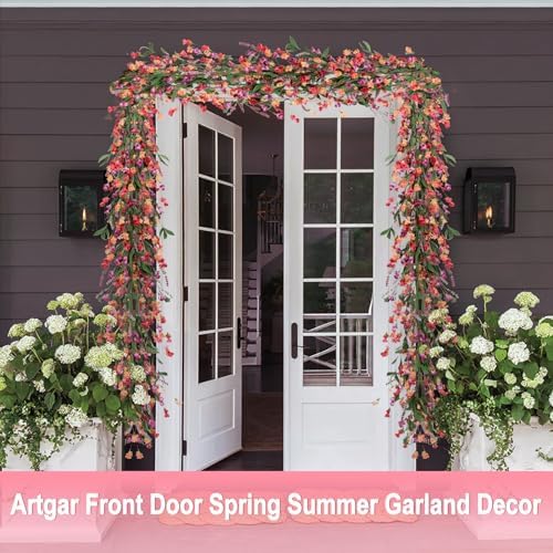Flower Garland, 6Ft Spring/Summer Floral Garland, alternate view 6