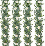 Flower Garland Artificial Rose Garland 4PCS Eucalyptus Garlands