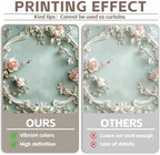 Flower Garland Backdrop 10x8ft Vinyl Retro Wall Decor Wedding Portrait Photography Backdrops Flowers Romantic, alternate view