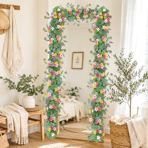Flower Garland Daisy Garland Artificial Hanging Flowers for Outdoor, alternate view 7