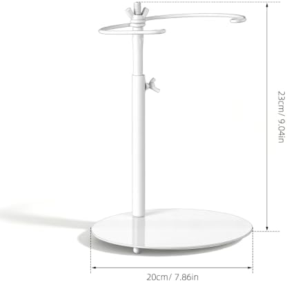 Flower Shop Display Stand, Iron Flower Bouquet Holder with Adjustable Height - 9 Inch White Bouquet Stand for, alternate view