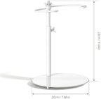Flower Shop Display Stand, Iron Flower Bouquet Holder with Adjustable Height - 9 Inch White Bouquet Stand for, alternate view
