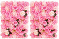 Flower Wall Backdrop 2 Panels 16×24 Inch - Deep Pink Rose in 16×24 Inch
