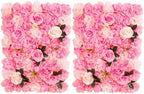 Flower Wall Backdrop 2 Panels 16×24 Inch - Deep Pink Rose in 16×24 Inch