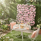 Flower Wall Backdrop 2 Panels 24x16 Inch Hot Pink in 24x16 Inch in Pink Rose, alternate view 6