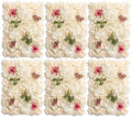 Flower Wall Backdrop 6 Panels 16×24 Inch - Champagne Rose in 16×24 Inch