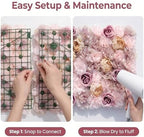 Flower Wall Backdrop 6 Panels 16×24 Inch - Coffee Pink Rose in 16×24 Inch, alternate view 5
