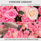 Flower Wall Backdrop 6 Panels 16×24 Inch - Deep Pink Rose in 16×24 Inch, alternate view 5