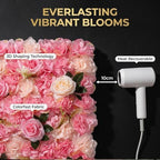 Flower Wall Backdrop 6 Panels 16×24 Inch - Deep Pink Rose in 16×24 Inch, alternate view 7