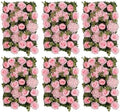 Flower Wall Backdrop 6 Panels 24x16 Inch Hot Pink in 24x16 Inch in Hot Pink Rose