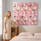 Flower Wall Backdrop 6 Panels16×24 Inch - Pink & Purple Rose, alternate view 2
