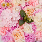 Flower Wall Backdrop 6 Panels16×24 Inch - Pink & Purple Rose, alternate view 4