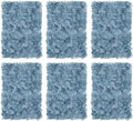 Flower Wall Panel Backdrop - 6 Pcs 24 x 16 Inch Dusty Blue Artificial Hydrangea Floral Backdrop for Wedding
