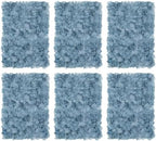 Flower Wall Panel Backdrop - 6 Pcs 24 x 16 Inch Dusty Blue Artificial Hydrangea Floral Backdrop for Wedding