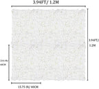 Flower Wall Panel Backdrop Decor, 6 Pcs, Ivory White, 24 x 16 Inch in 24 x 16 Inch, alternate view 3