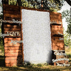 Flower Wall Panel Backdrop Decor, 6 Pcs, Ivory White, 24 x 16 Inch in 24 x 16 Inch, alternate view 4