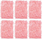 Flower Wall Panel Backdrop Decor Blush Artificial Floral Backdrop for Wedding Party Baby Bridal Shower, 6 Pcs