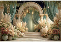 Flower Wedding Backdrop 10x8ft Dreamy Fantasy Arch Door Roman Column Background Bride to Be Bridal Shower