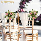 Flower Wreath for Table Centerpieces: 9.05 Inch Small Pink & White Candle Rings for Wedding Party Christmas, alternate view 3