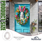 Fluffy Bunny Easter Door Cover 35x71 Inches Polyester in 35x71 Inches, alternate view 3