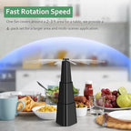 Fly Fans for Tables 4 Pack - Portable Automatic Picnic Table Food Repellent Fans Spinner for Restaurant, Party, alternate