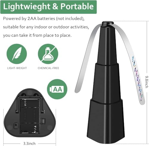 Fly Fans for Tables 4 Pack - Portable Automatic Picnic Table Food Repellent Fans Spinner for Restaurant, Party, alternate