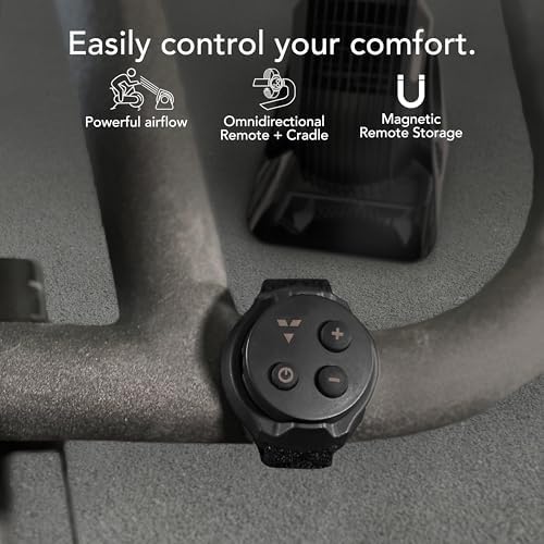 FLY MAX High Velocity Floor Fan, 4 Speed Settings, 180° Adjustable Tilt, Remote Control, 2300 FPM, Powerful, alternate view 4