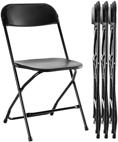 Foldable Chairs 4 Pack, Portable Folding Chair, Home Office