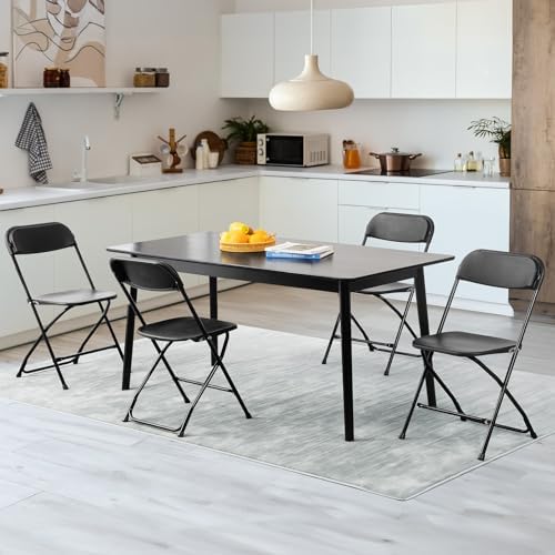 Foldable Chairs 4 Pack, Portable Folding Chair, Home Office, alternate view 2