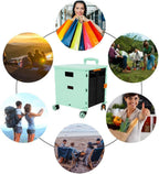 Foldable Utility Cart Portable Rolling Crate Handcart Shopping Trolley Collapsible 4 Rotate Wheels with Durable, alternate