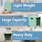 Foldable Utility Cart Portable Rolling Crate Handcart Shopping Trolley Collapsible 4 Rotate Wheels with Durable, alternate