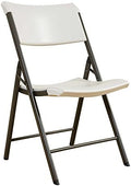 Folding Chair, Contemporary - Pack of 4, Almond