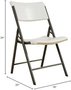 Folding Chair, Contemporary - Pack of 4, Almond, alternate view 3