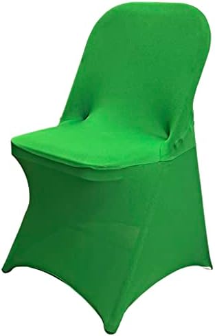 Folding Chair Covers for Wedding, 10pcs Green