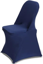 Folding Chair Covers for Wedding, 10pcs Navy Blue
