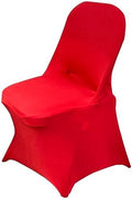 Folding Chair Covers for Wedding, 10pcs Red