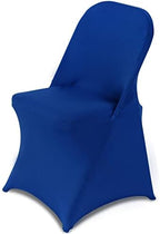 Folding Chair Covers for Wedding, 10pcs Royal Blue