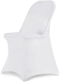 Folding Chair Covers for Wedding, 10PCS White