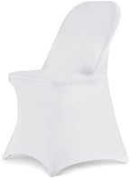 Folding Chair Covers for Wedding, 10PCS White