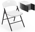 Folding Chairs, Plastic Foldable Chair, Capacity up to 350 lbs, Portable Seating for Indoor Outdoor Events