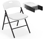 Folding Chairs, Plastic Foldable Chair, Capacity up to 350 lbs, Portable Seating for Indoor Outdoor Events