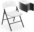 Folding Chairs, Plastic Foldable Chair, Capacity up to 350 lbs, Portable Seating for Indoor Outdoor Events