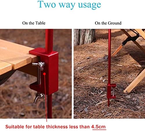 Folding Lantern Stand Pole Portable Lamp Stand Hook Collapasible Light Stand Holder for Camping Fishing Picnic, alternate