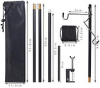 Folding Lantern Stand Pole Portable Lamp Stand Hook Collapasible Light Stand Holder for Camping Fishing Picnic, alternate